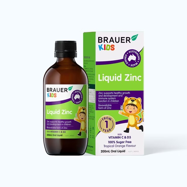siro brauer baby   kids liquid zinc bo sung kem tang suc de khang cho tre  chai 200ml