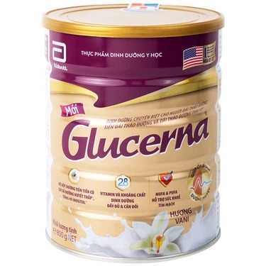 sua bot glucerna abbott bo sung dinh duong dac biet cho nguoi dai thao duong  800g
